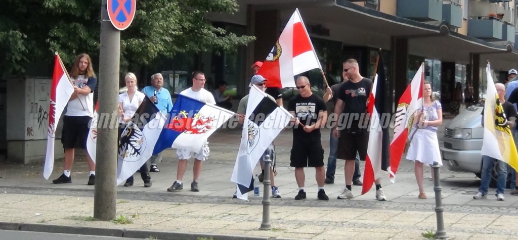 In Frankfurt (Oder) sahen sich die Nazis mit antifaschistischem Protest konfrontiert.