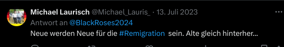Eines seiner Lieblingsthemen – die „Remigration“.